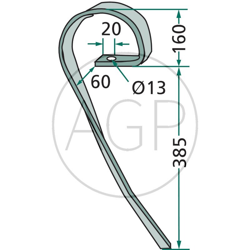 Zavlačovací pero pravé vhodné pro kompaktor Rau a Saphir