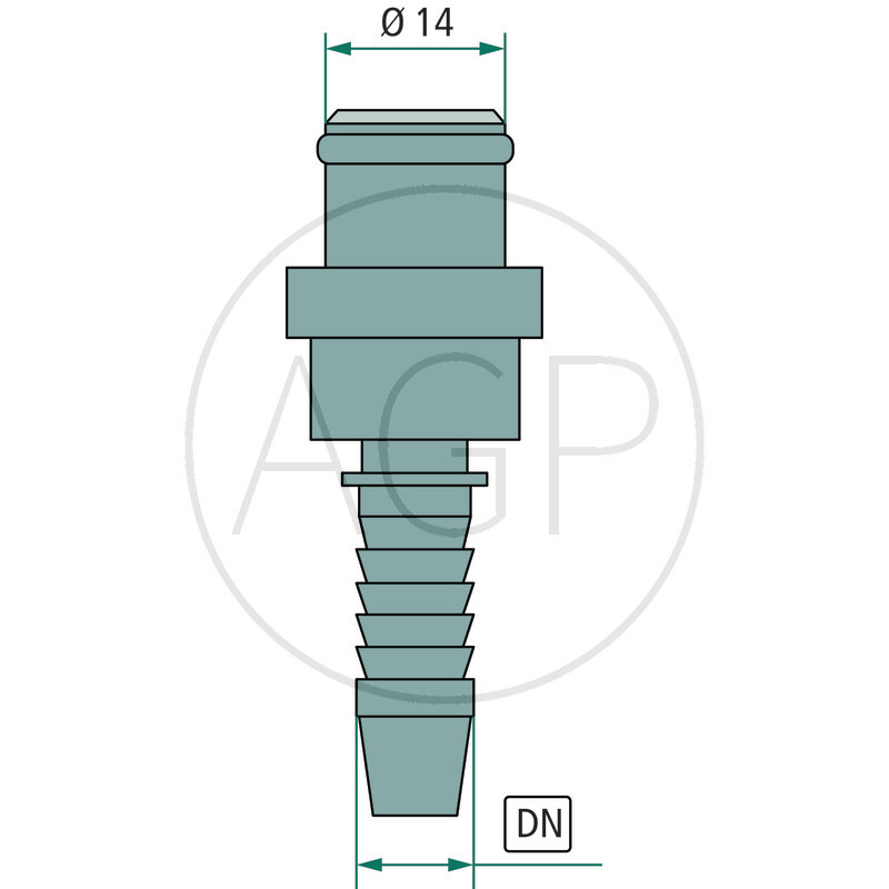 Vsuvka k nalisování DKO-10-2000 ušlechtilá ocel