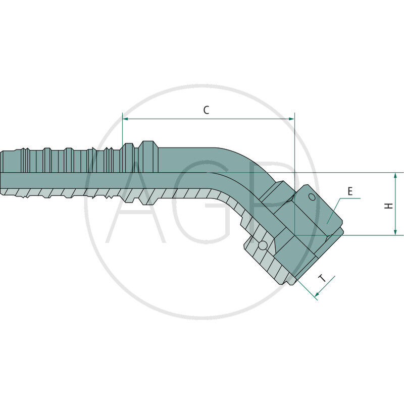 PN 38 DKJ 1 7/8 45° SSP