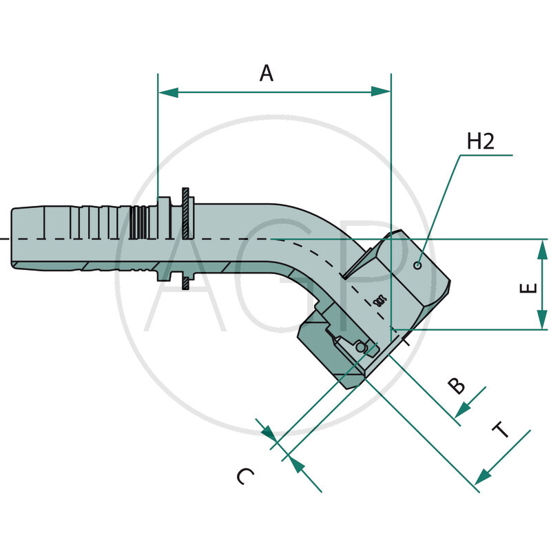 PN 08 DKOS M18x1.5 45° (10S)