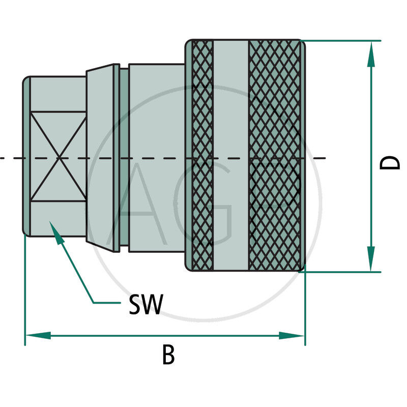 Samice vnitřní závit 18x1,5 -S