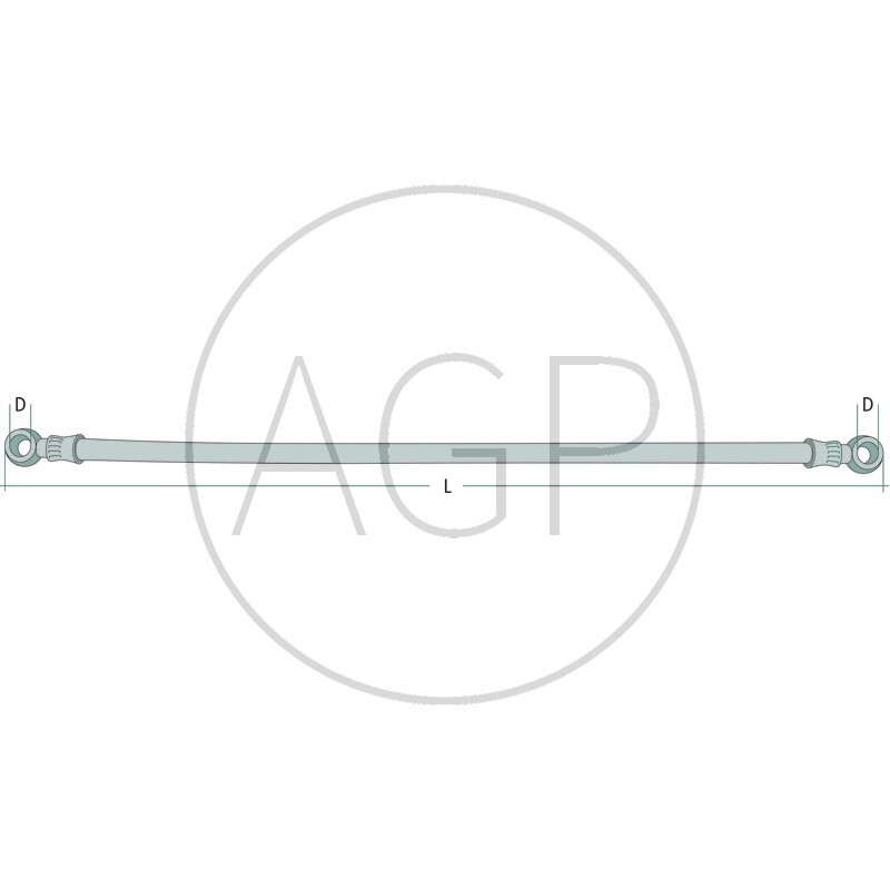 Nízkotlaká palivová hadice paralelní o délce 200 mm