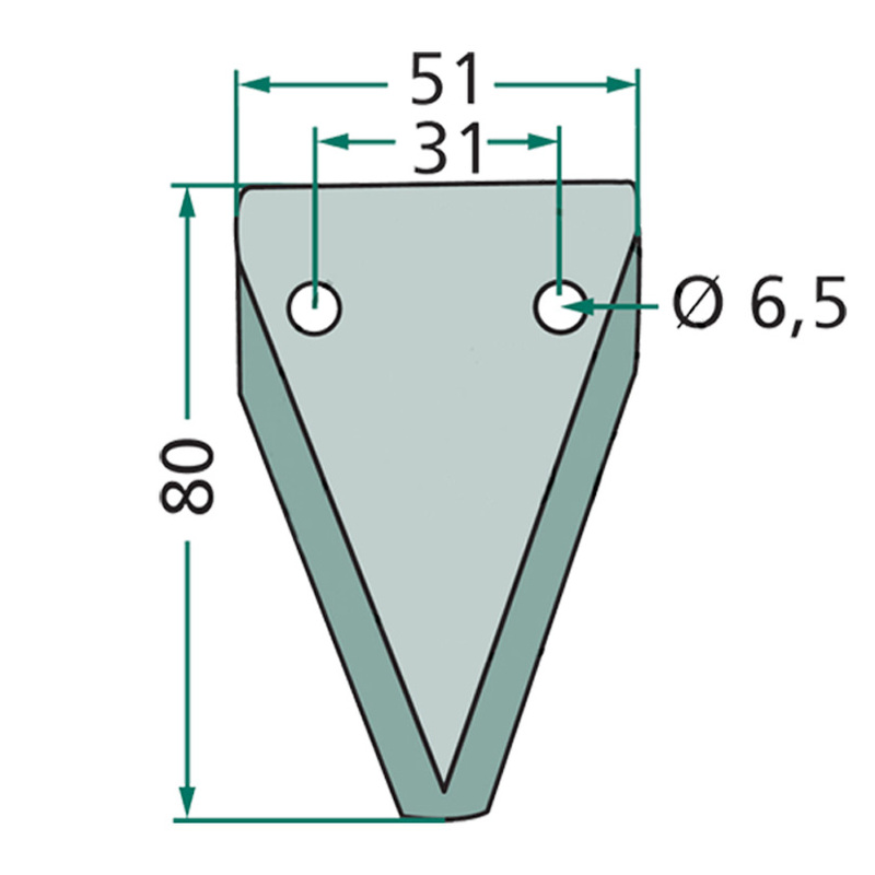 Náhradní nůž pro krmný vůz Luclar, Sgariboldi, Storti, Unimix, Walker