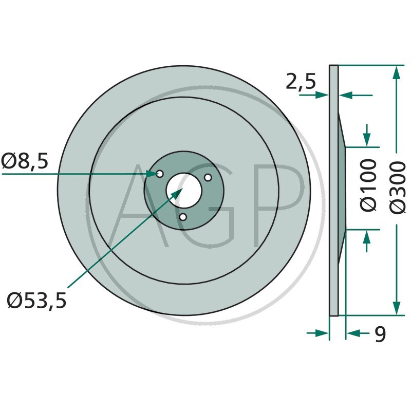 Výsevní disk secí botky vhodný pro Amazone