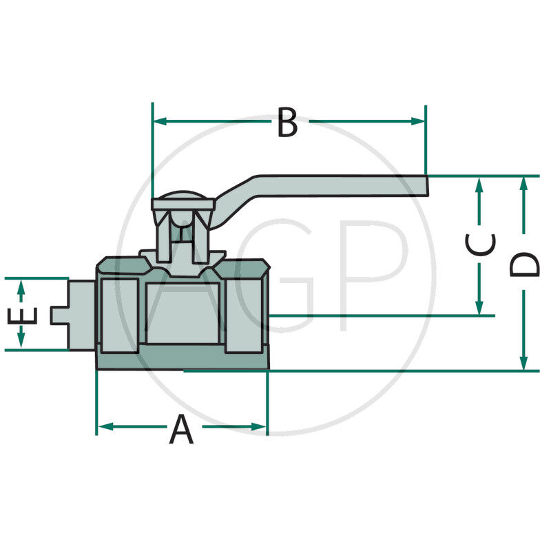 Mosazný kulový kohout