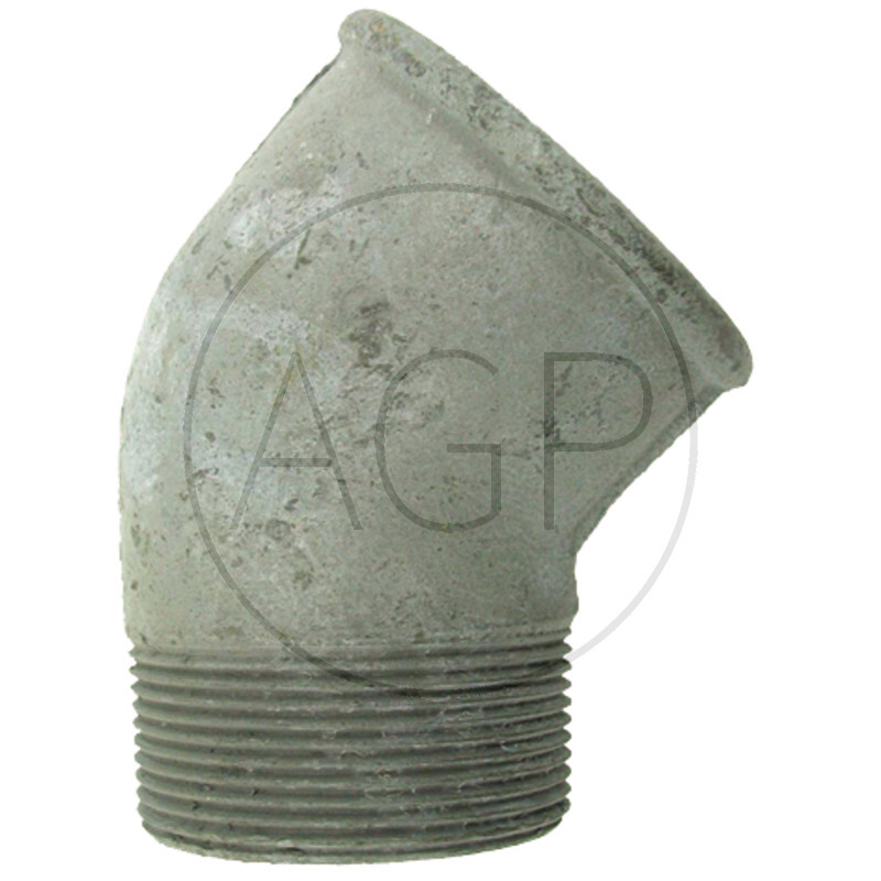 Koleno přípoj 1 1/4, provedení 45°, 1x vnitřní a 1x vnější závit