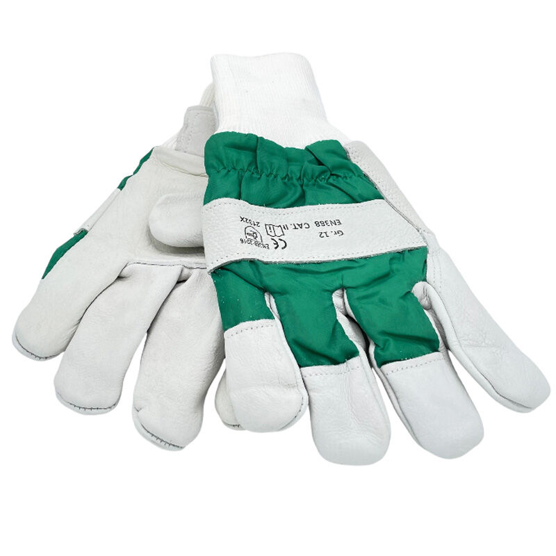 Lesnické rukavice z hovězí kůže o velikosti 10 se zárukou bezpečnosti a kvality