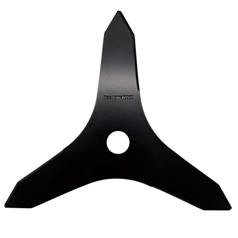 Nůž do křovinořezu 3 zuby šířka řezu 300 mm otvor 25,4 mm tloušťka 3 mm trojzubec na křoviňák 