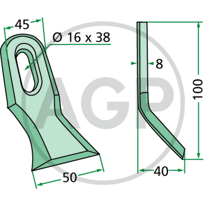 Nůž mulčovače vhodný pro Noremat