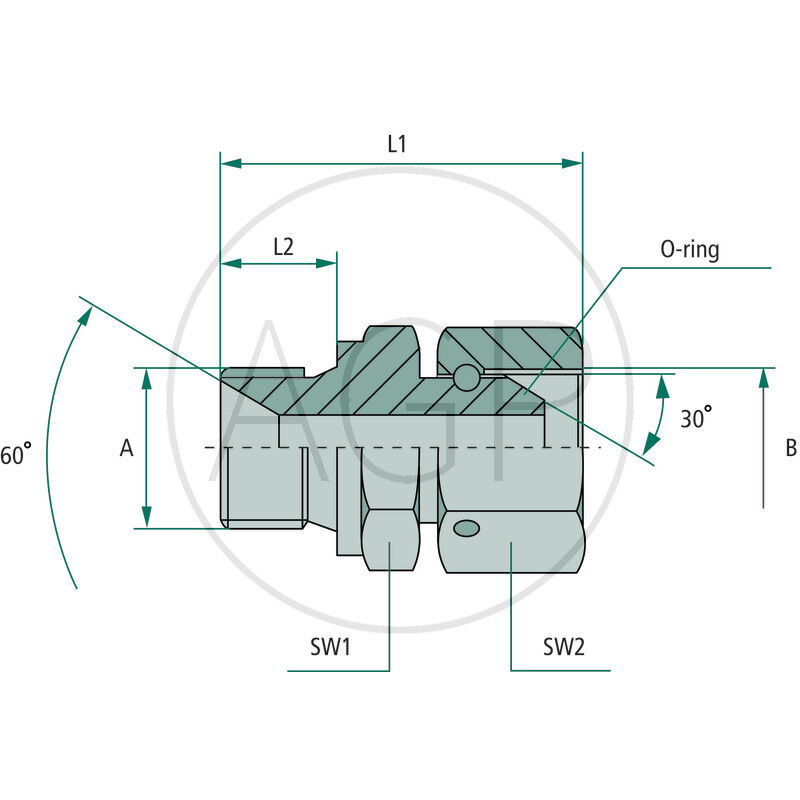 GA 5/8 M-BSP x 5/8 FS-BSP