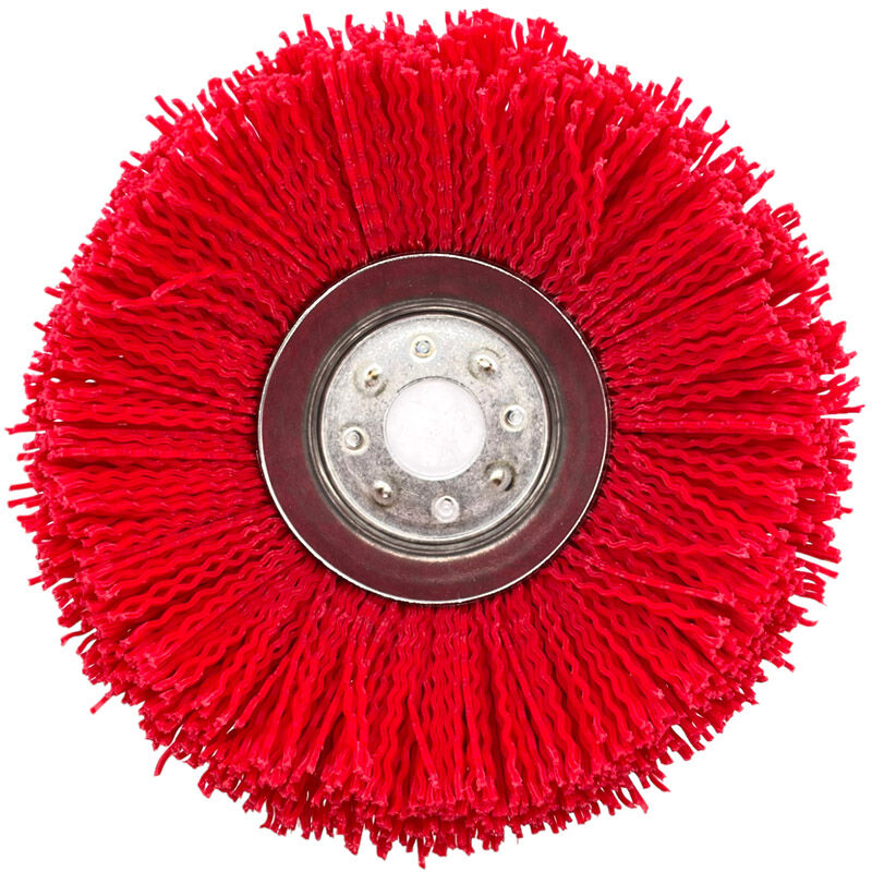 Plastový kartáč na plevel pro křovinořez o vnějším průměru 180 mm a otvorem 20 mm