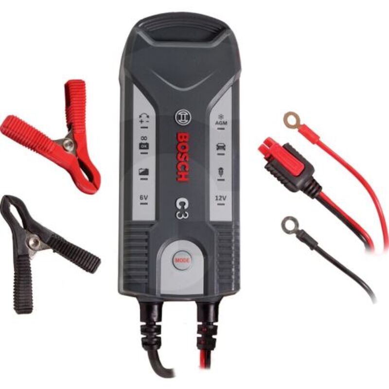 Nabíječka autobaterií 6V a 12V BOSCH C3 kapacita baterie 1,2-120 Ah