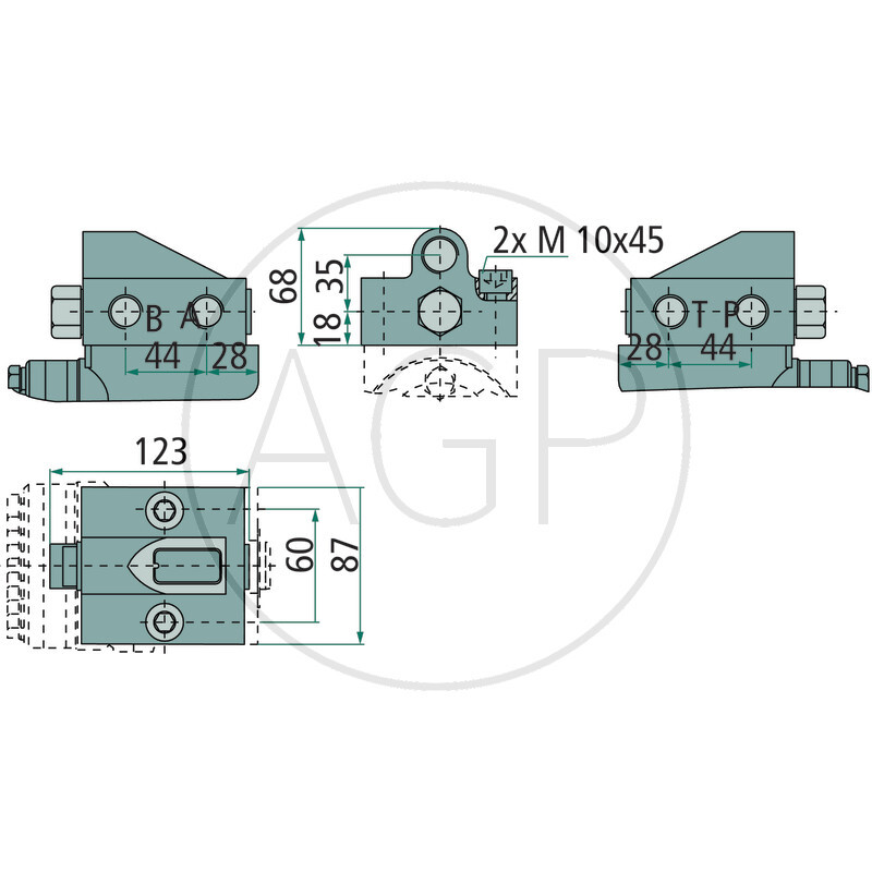 Ventil 40 L/m 4,5 bar Přírubová montáž