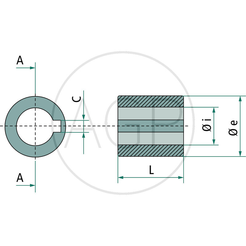 Objímka spojky 25 x 40 x 43