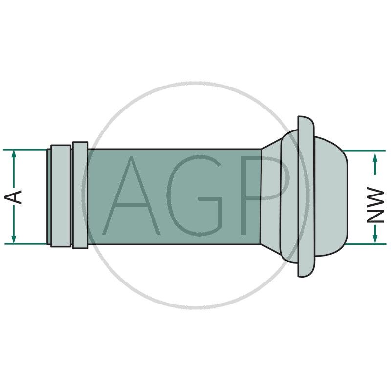 Berselli Ital díl samec 4 A=110 mm spojky pro fekální vozy s hadicovým nátrubkem
