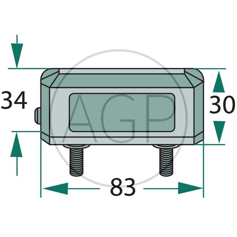 Osvětlení poznávací značky 12/24 V