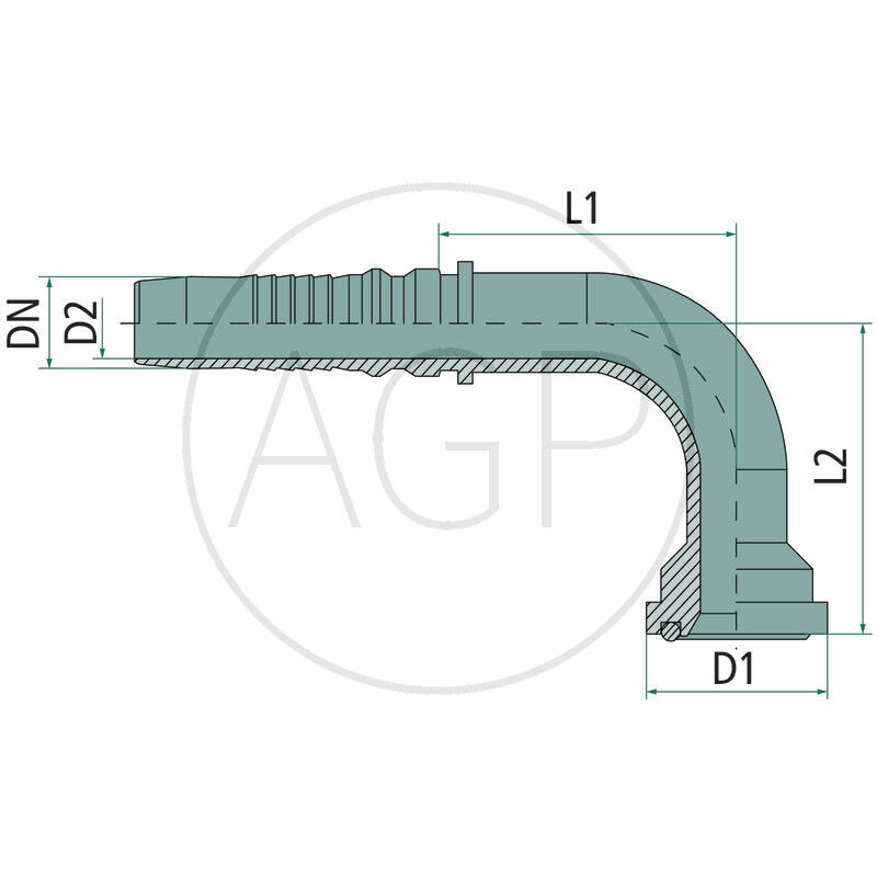 PN 40 SFS6 1.1/2 -IL 90° VA
