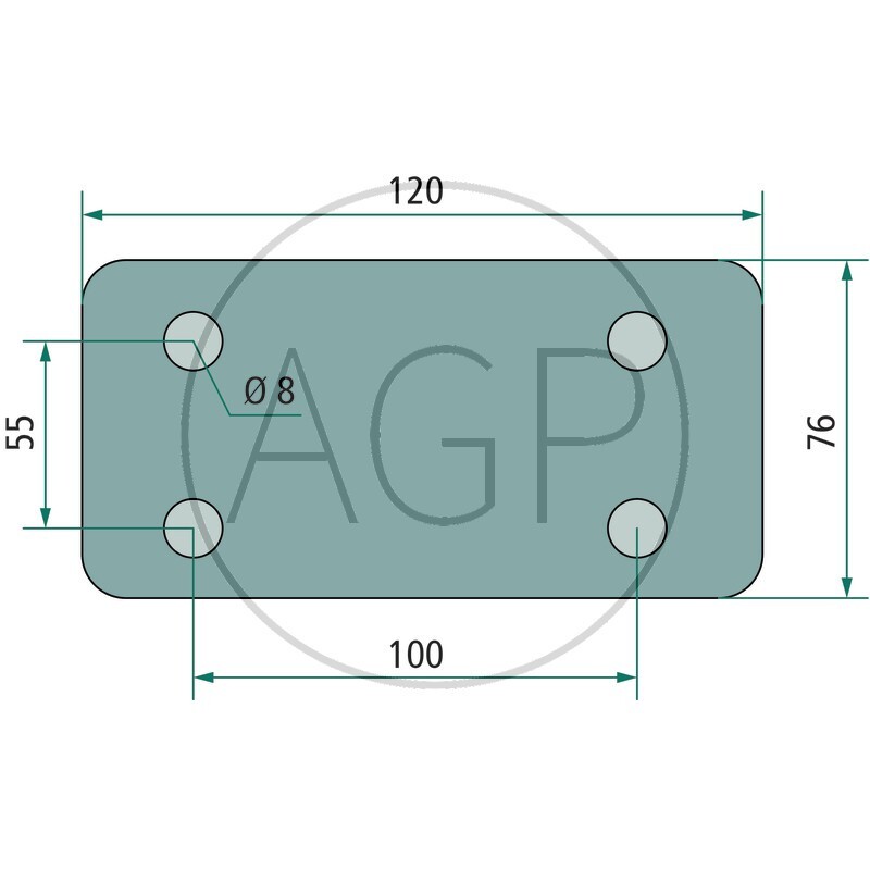 Těsnění pod výfukové potrubí vhodné pro Deutz-Fahr 2807, 3607, 4007, 4507, 4807