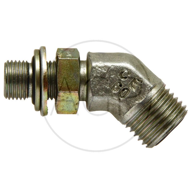 WAE 13/16 M-ORFS x 1/2 M-BSP 45°