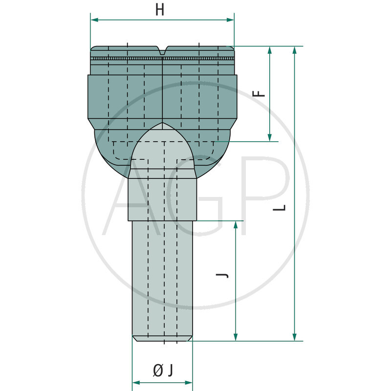 B-YSr-10-8-KU Y-konektor redukční