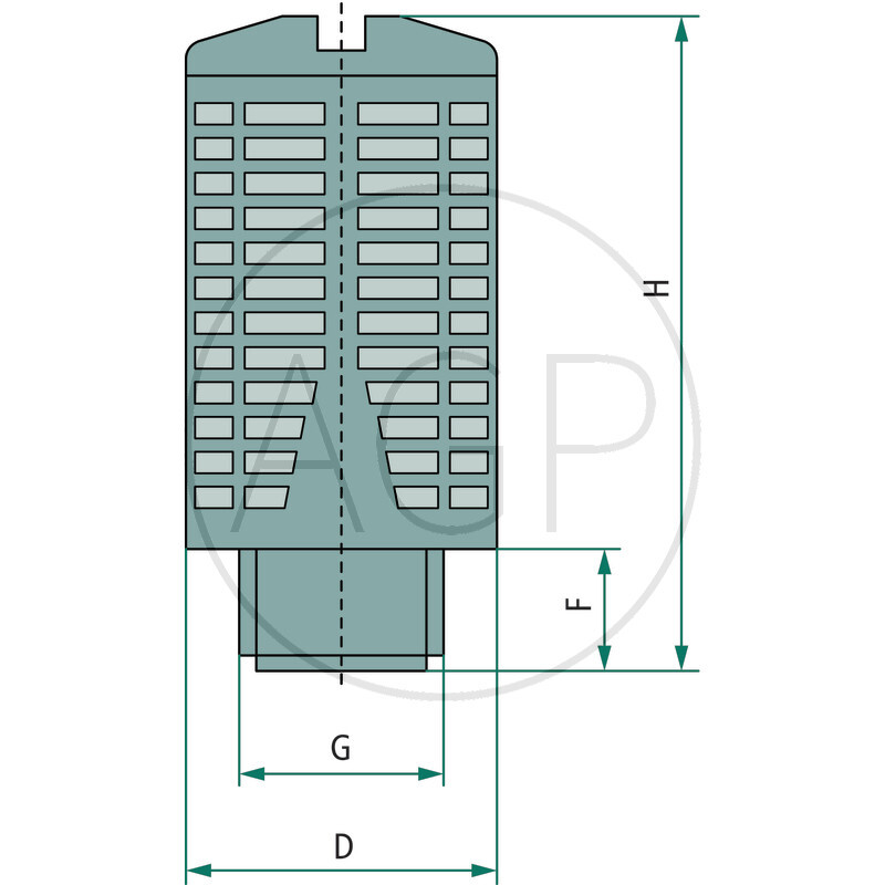 J-SD10-3/4-KU-modrý Tlumič