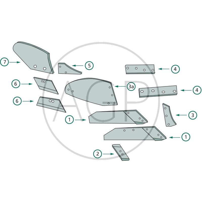 Klín levé provedení pro Krone