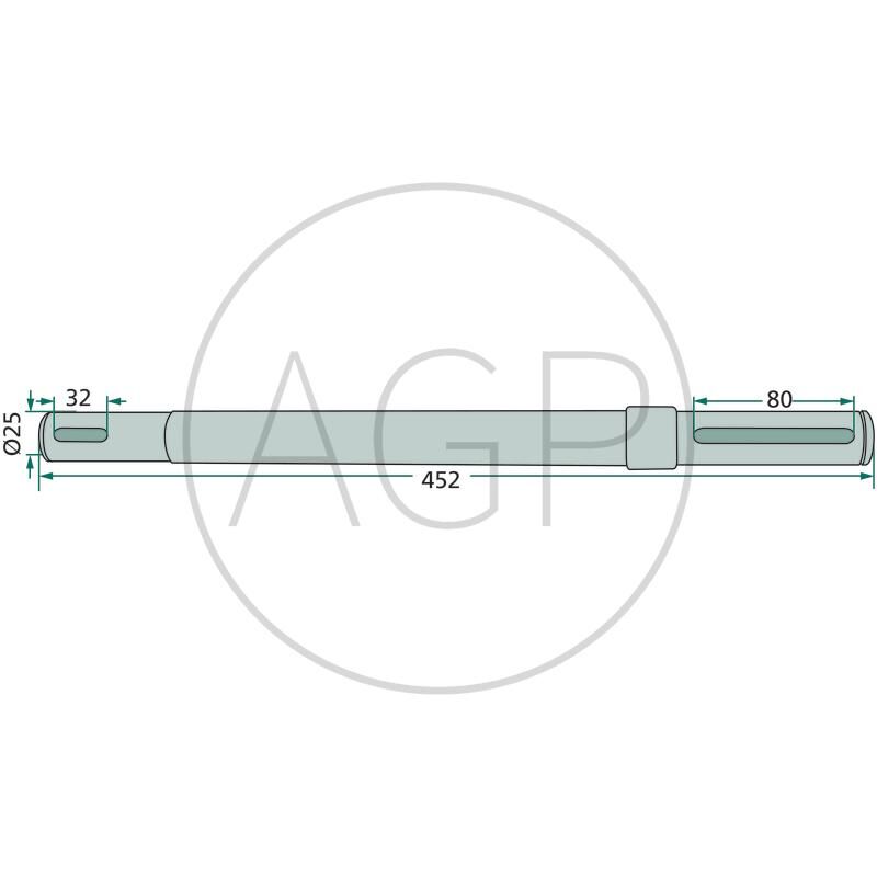 Hnací hřídel pro Deutz-Fahr, Pöttinger, na typy KM 20, 22, 24
