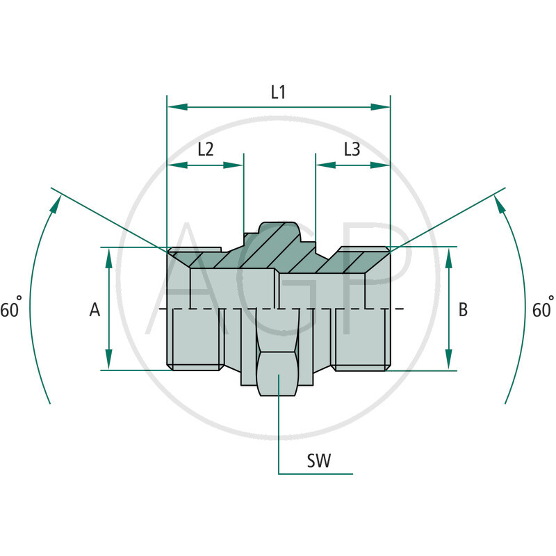 GA 1/2 M-BSP x M18 M-MET