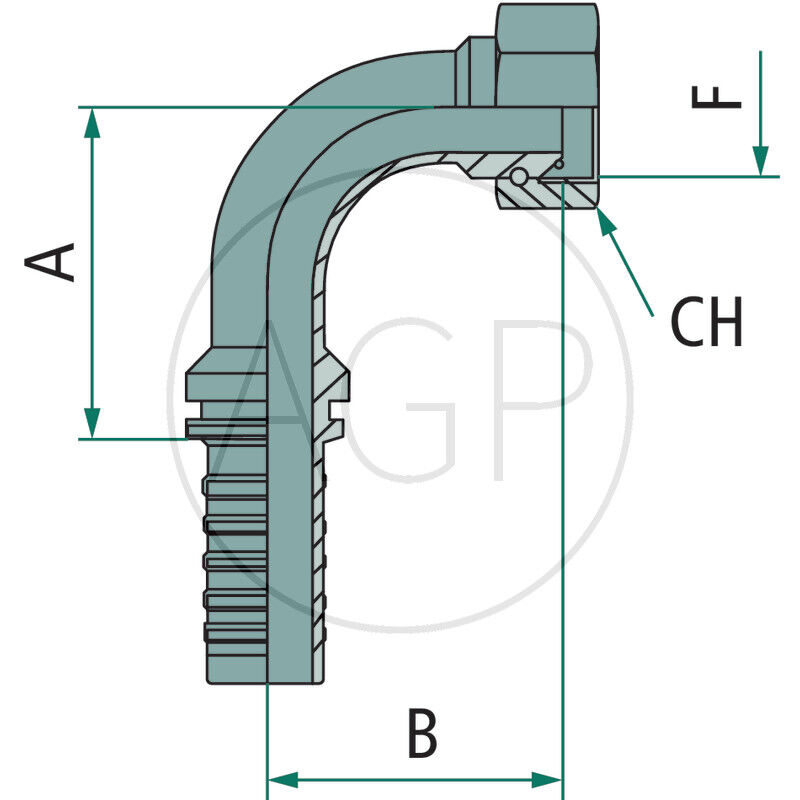 PN 16 DKR 3/4 90° DS