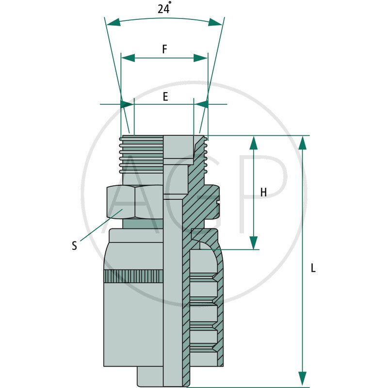 PNE 20 AGL M30x2.0 (22L)