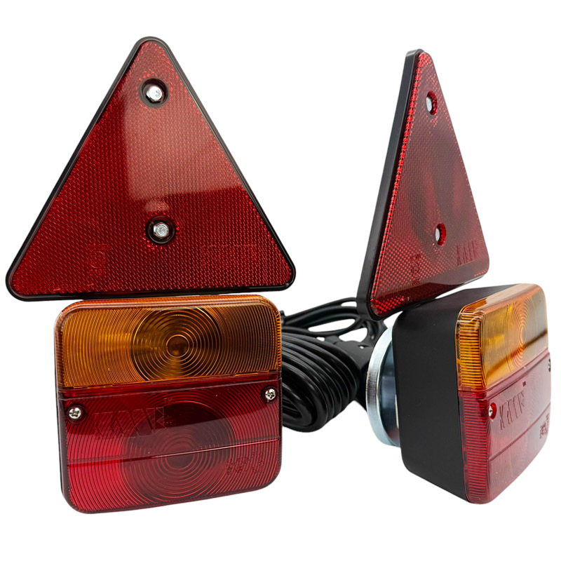 Zadní světla s magnetem pro přívěsy 12 V s kabelem o délce 7,5 m