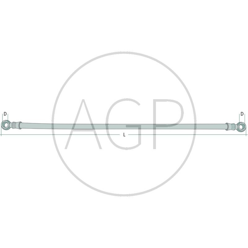 Nízkotlaká hadice o délce 400 mm