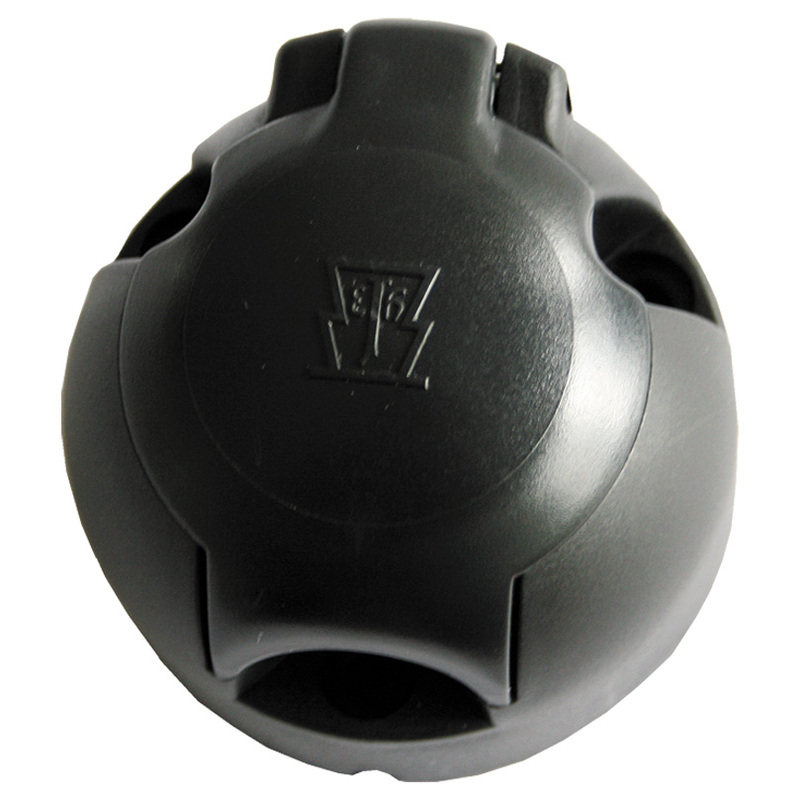 Zásuvka 7-pólová 12V z umělé hmoty se šroubovanými kontakty 