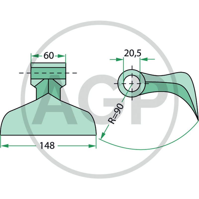 Kladivo mulčovače Maschio