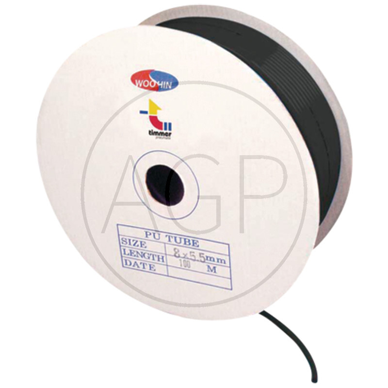 H-PUR-10/7-100-Černá R - PU-hadice zboří na roli, flexibilní