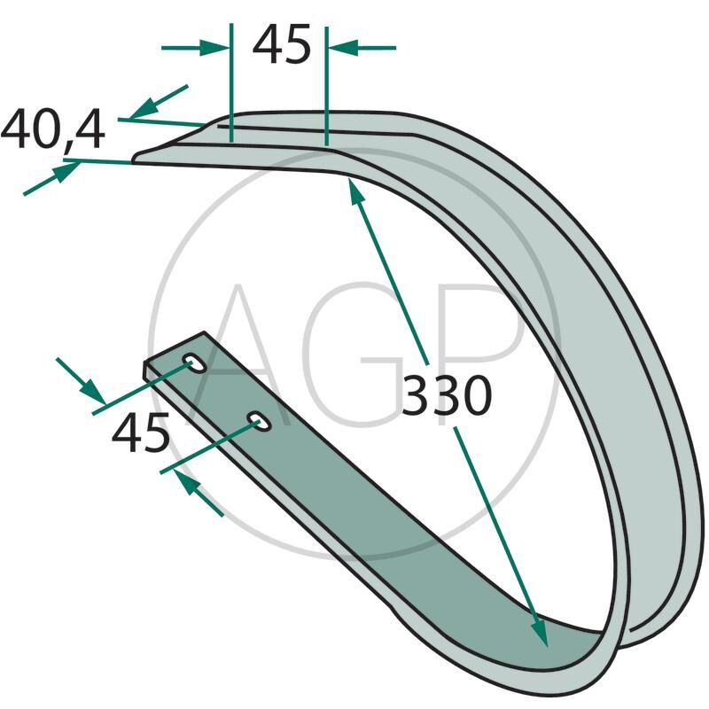 Stírací plech Deutz-Fahr, Taarup, Vicon/PZ, na série GP, MP, Bio, LB, RF