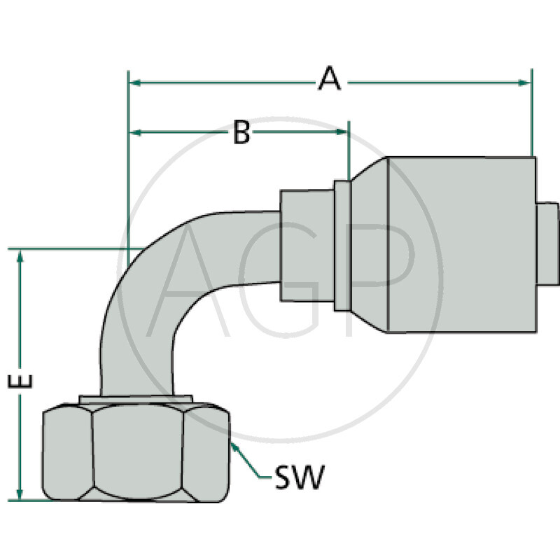 PNE 10 DKOL M22x1.5 90° (15L)