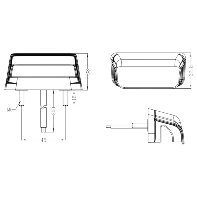 LED osvětlení registrační značky (SPZ) se 4× LED diody na 12/24V