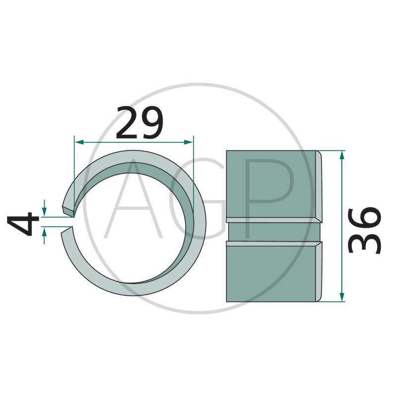 Nylonové pouzdro obraceče pro Kuhn na série GF