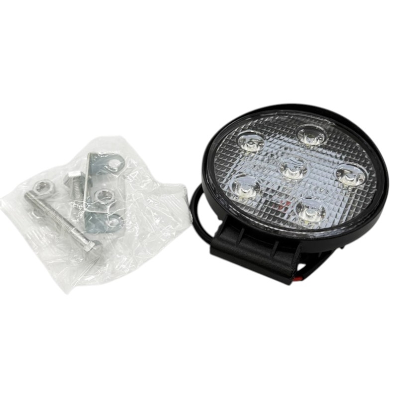 LED pracovní světlo kulaté 12 - 24V o výkonu 18 W a světelném toku 1100 lm
