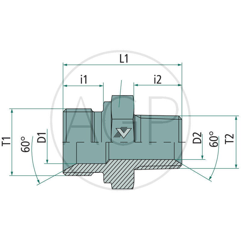 GA-AGR 1/2 - BSPT 3/8 VA