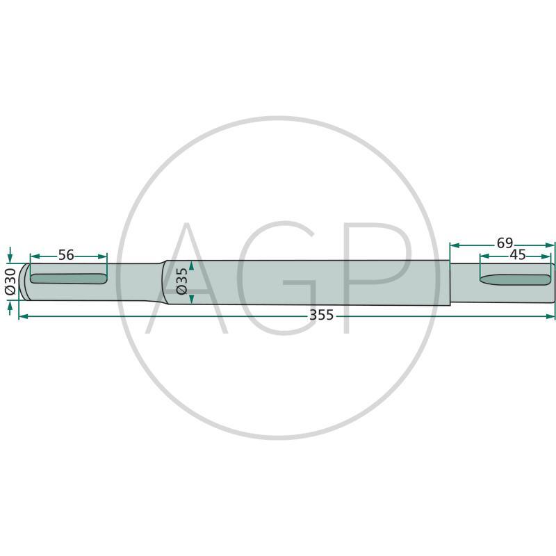 Hnací hřídel pro Deutz-Fahr, Pöttinger, na série KM, SM, TM