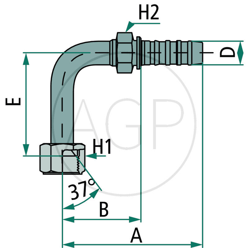 PNB 12 DKJ 3/4 90°L