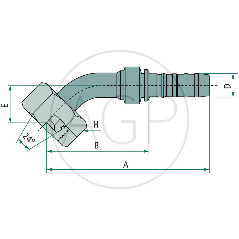 PNB 16 DKOS M30x2.0 45° (20S)
