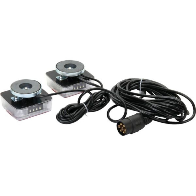 LED zadní magnetické osvětlení s kabelem o délce 12 m a 7 pin zástrčkou