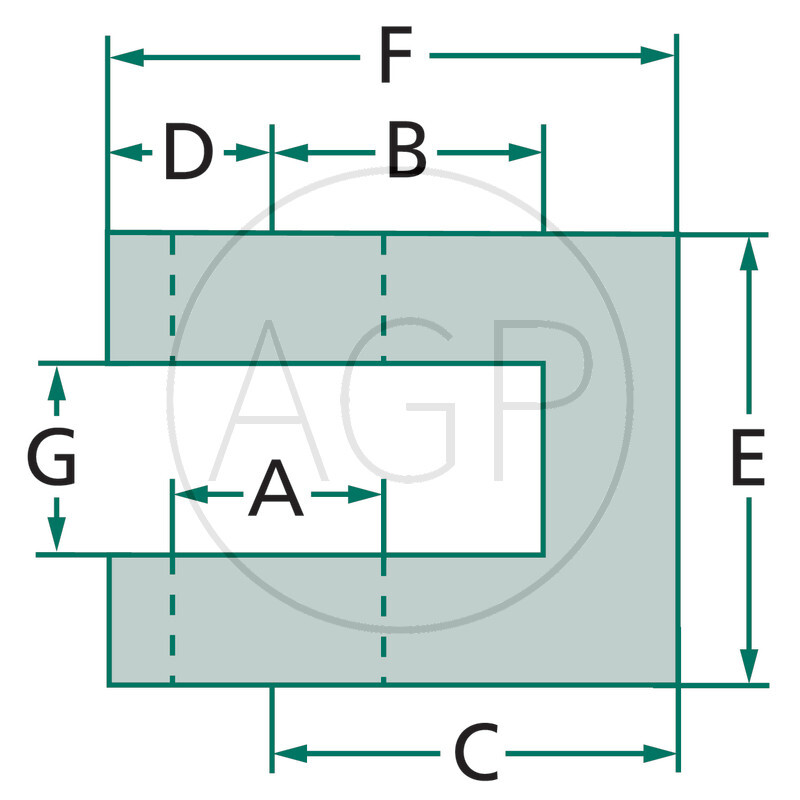 Navařovací vidlice 40x 40 s otvorem 20 mm a o průměru díry 20,25 mm