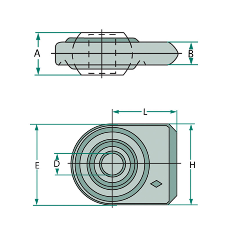 Navařovací oko o průměru 28 mm kategorie 2 pro ramena trojbodu na traktoru