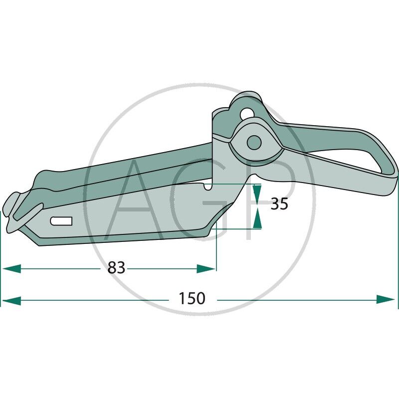 Karhák plachtový délka 150 mm