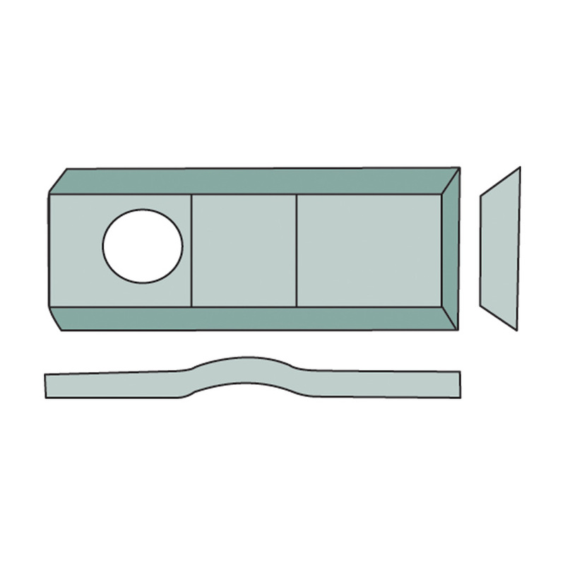 Nože na bubnovou sekačku v balení 25 ks CM120 pro Agrostroj ŽTR 165 a Kverneland bubnové sekačky o rozměru 108 x 46 x 3 mm