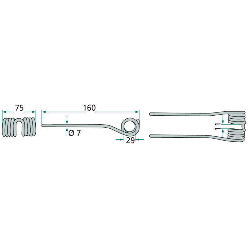 Pero shrnovače píce Claas Liner pro typy Liner o délce 595 mm 
